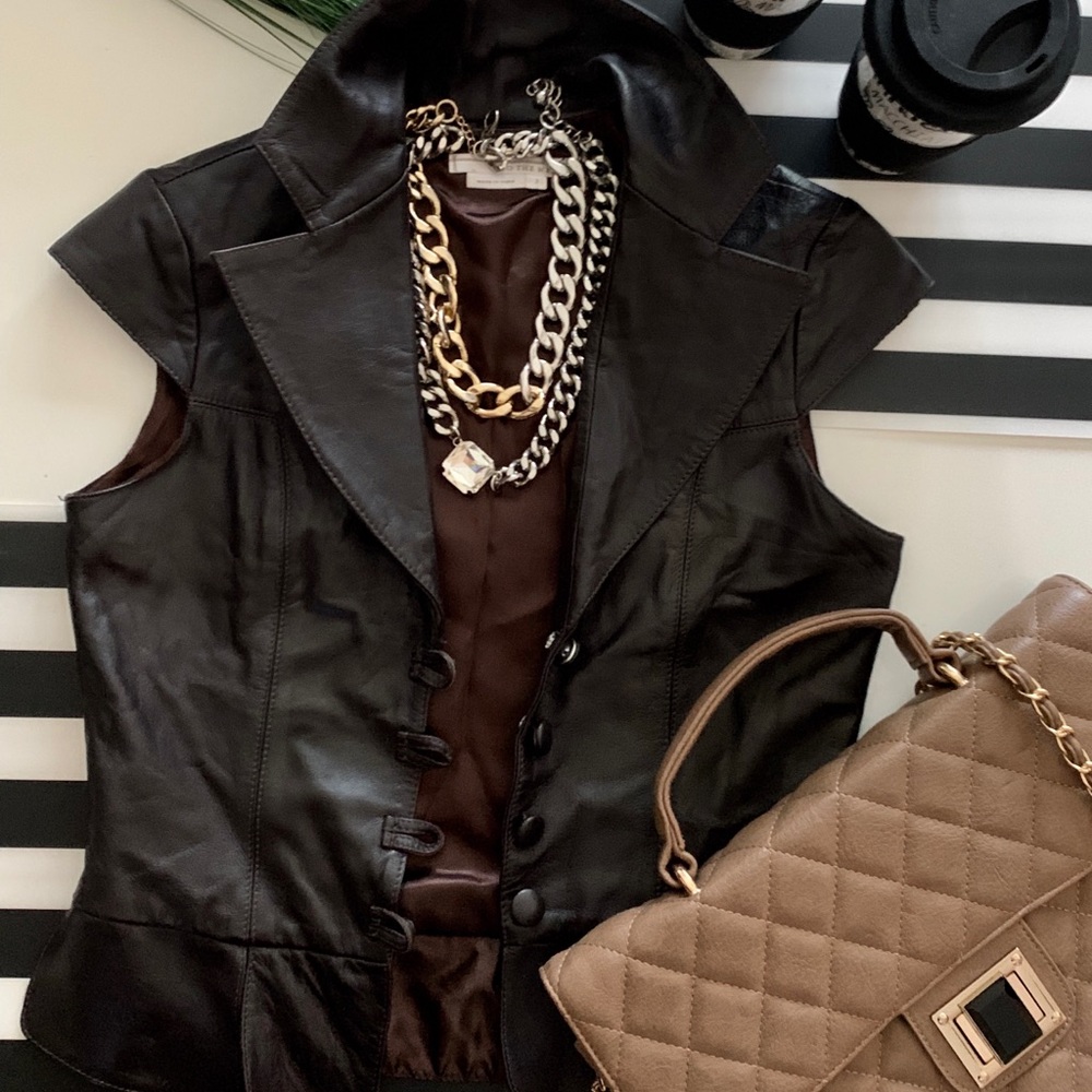 To The Max Leather Vest